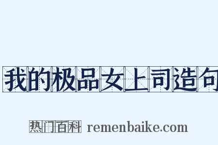 我的极品女上司造句是什么意思的图片